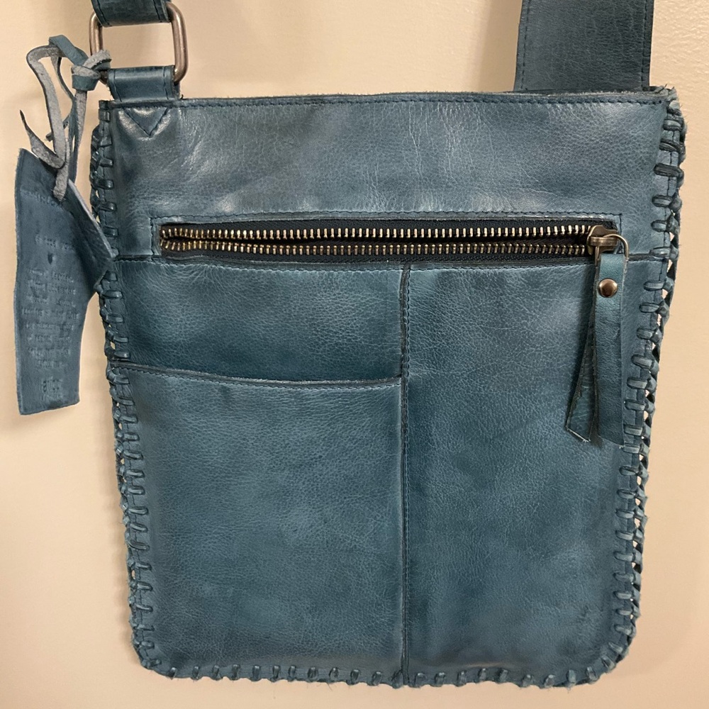 Latico Brynn Leather Crossbody Bag - Color Denim (blue) - NWOT - Picture 4 of 5